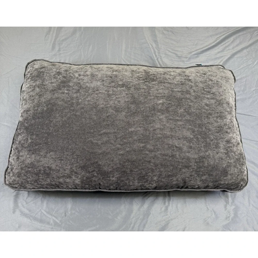 Lovesac Sactional Charcoal Grey Corded Velvet Standard Back Pillow & Cover 35x23